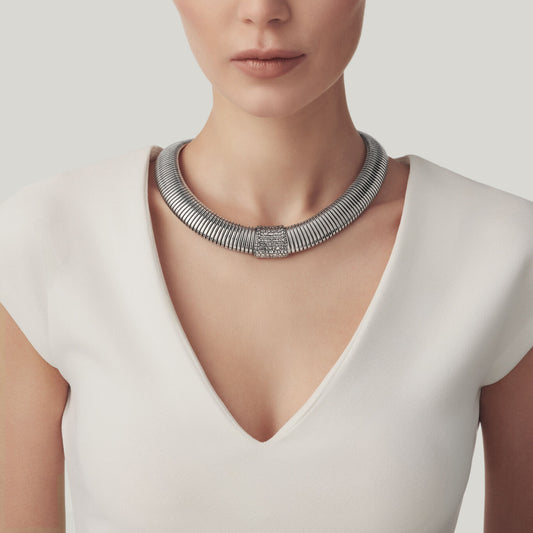 Collana Tubogas Croco Giovanni Raspini