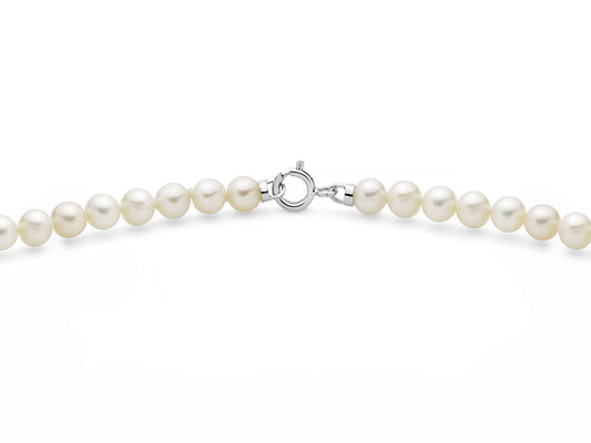 Collana di Perle Oriente con Chiusura in Oro Bianco 40 cm Miluna