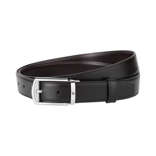 Cintura Reversibile Nero/Marrone Montblanc