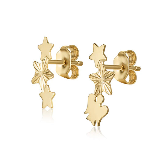 Orecchini con Stelle e Angelo Traforato Roberto Giannotti