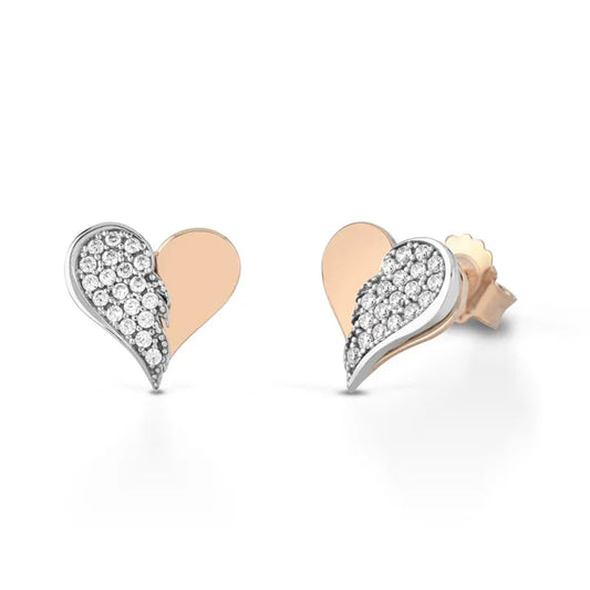 Orecchini con Cuore e Ala Roberto Giannotti