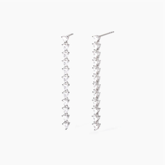 Non sara' un'avventura, Orecchini con Zirconi Taglio Cuore Mabina