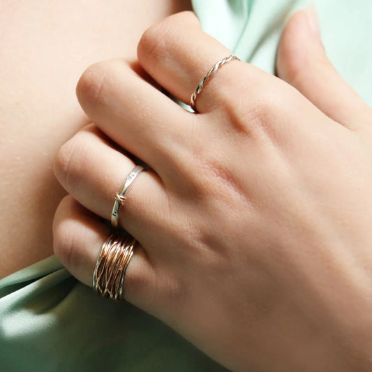 Filodellavita Classic 13 fili in Argento 925 e Oro Rosa / Oro Giallo 9kt Rubinia