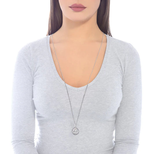 Collana Chiama Angeli In Argento e Zirconi Roberto Giannotti