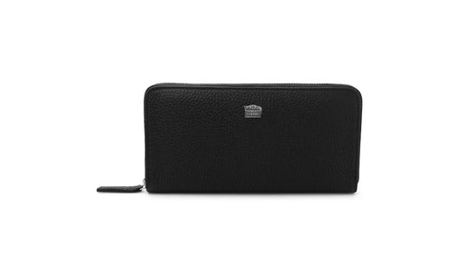 Portafoglio con Zip Grande Pelle Liscia Giovanni Raspini