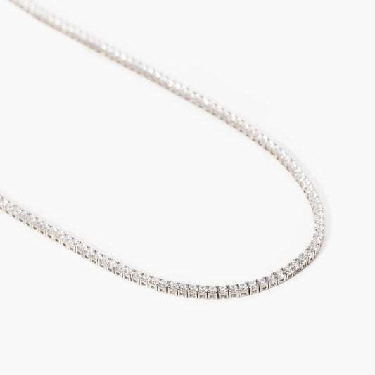 Mini Tennis, Girocollo Tennis con Zirconi Piccoli Mabina