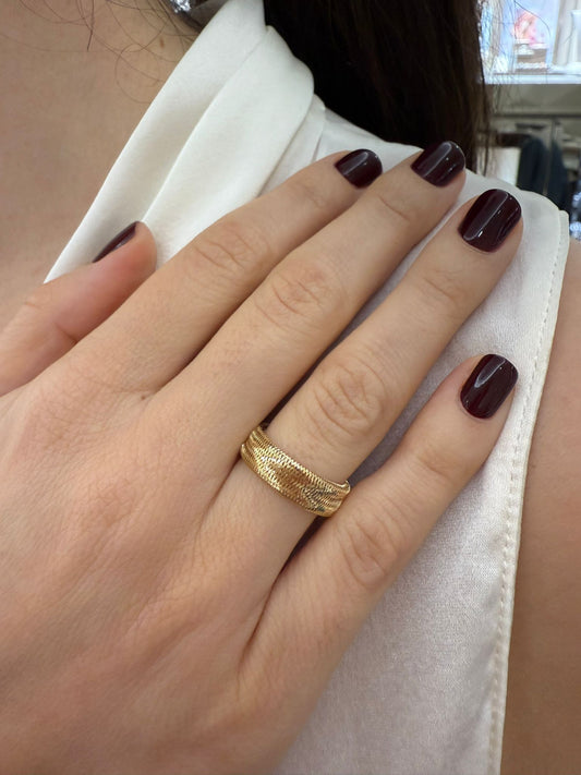 Anello in Oro Elastique, Modello Piatto N.1 Giordini