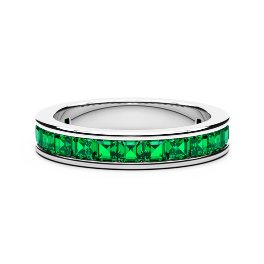 Anello a Fascia in Argento e Pietre Naturali Zancan