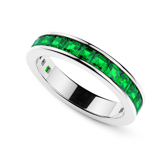 Anello a Fascia in Argento e Pietre Naturali Zancan