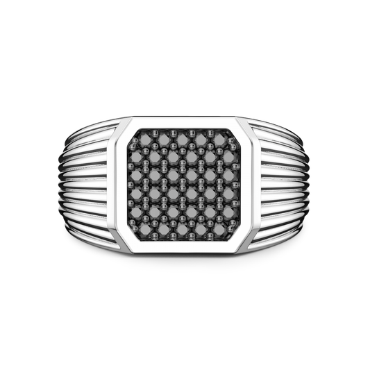 Anello a Scudo in Argento Zancan