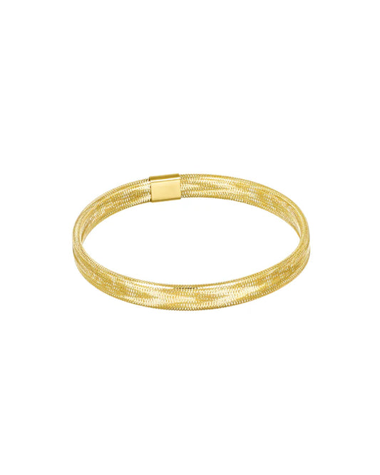 Bracciale in Oro Elastique, Modello Piatto N.1 Giordini