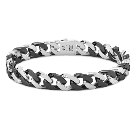 Bracciale Groumette in Argento e Ceramica Zancan