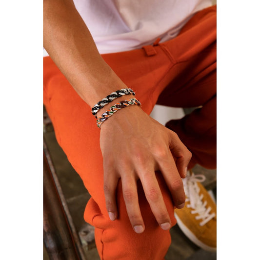 Bracciale Groumette in Argento e Ceramica Zancan