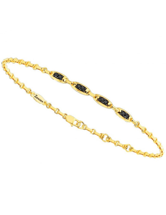 Bracciale in Oro e Diamanti Neri Zancan
