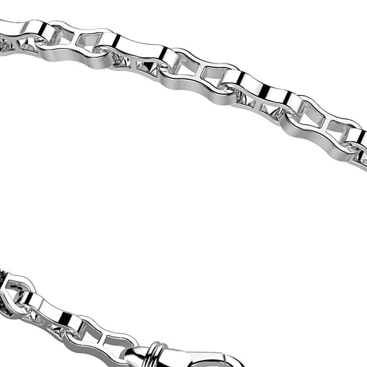 Bracciale in Argento a Catena Geometrica Zancan