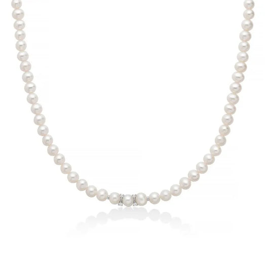 Collana di Perle Bianche Miluna