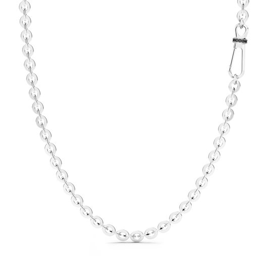 Collana Rolò in Argento e Pietre Nere Zancan