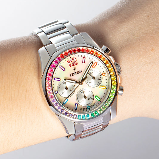 Orologio Rainbow in Acciaio, Donna Festina