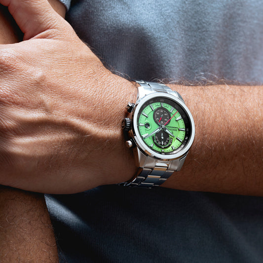 Orologio Timeless Cronograph Verde Cinturino In Acciaio Inossidabile Festina