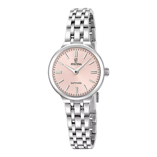 Orologio Mademoiselle Rosa Cinghia Acciaio Inossidabile, Donna Festina